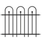 Apollo Appleton Easy Fit  Ball Top Metal Garden Fence Panel 1.21m x 0.92m