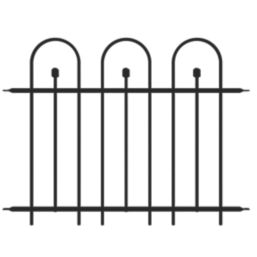 Apollo Appleton Easy Fit  Ball Top Metal Garden Fence Panel 1.21m x 0.92m