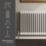 Flomasta 600mm x 1010mm 3536BTU White Horizontal 2 Column Radiator