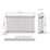 Flomasta 600mm x 1010mm 3536BTU White Horizontal 2 Column Radiator