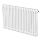 Flomasta 600mm x 1010mm 3536BTU White Horizontal 2 Column Radiator