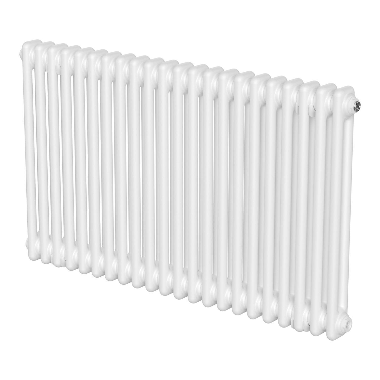 Flomasta 600mm x 1010mm 3536BTU White Horizontal 2 Column Radiator (791CE)