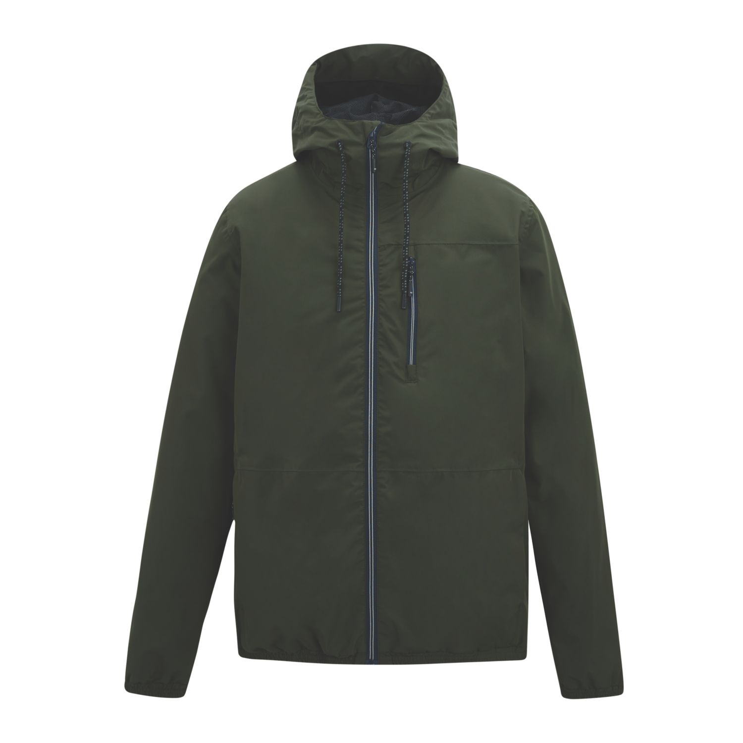 Regatta Shorebay Waterproof Jacket Dark Khaki / Black 2X Large Size 56.6" Chest (791EM)
