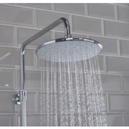 Bristan Buzz2 Rear-Fed Exposed Chrome-Plated Thermostatic Bar Mixer Shower with Diverter