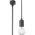Knightsbridge Contemporary 1-Circuit Pendant for Track Lighting Black