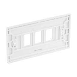 British General Nexus 800 Grid 3-Module Grid Faceplate White
