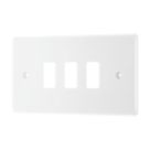 British General Nexus 800 Grid 3-Module Grid Faceplate White