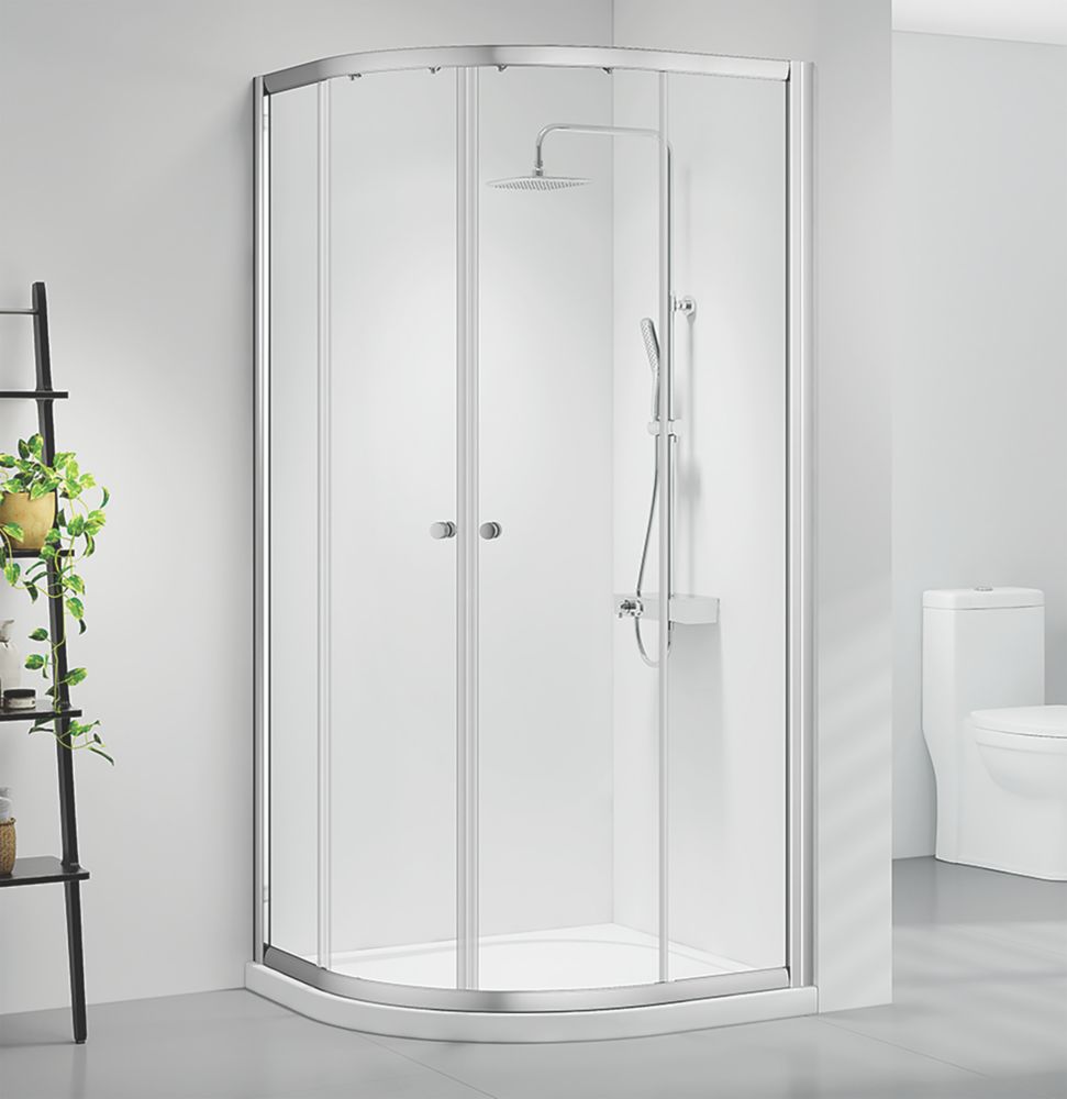 Triton Neo Six  Framed Quadrant Shower Enclosure  Chrome  1200mm x 800mm x 1850mm