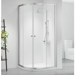 Triton Neo Six  Framed Quadrant Shower Enclosure  Chrome  1200mm x 800mm x 1850mm