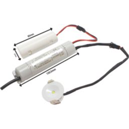 Brackenheath  Fixed  Recessed Non-Maintained Emergency LED Downlight White 3W 120lm 40mm