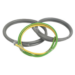 Prysmian 6181Y & 6491X Grey & Green/Yellow 1-Core 16mm² Meter Tails Cable 1m Coil