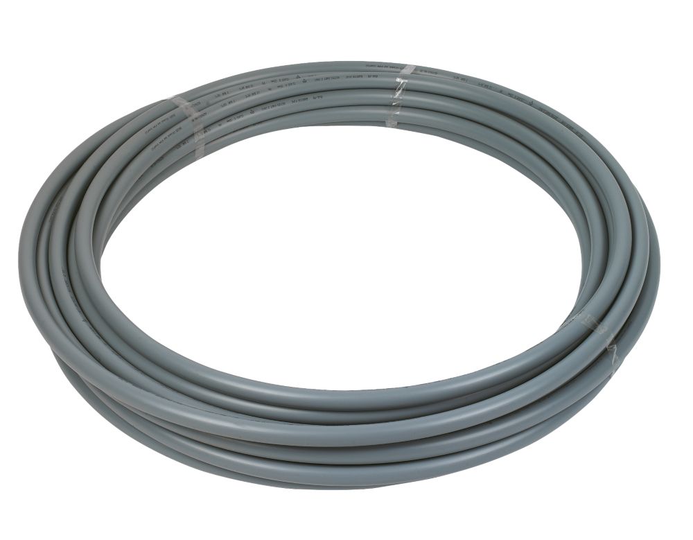 Push-Fit Polybutylene Barrier Pipe 22mm x 25m Grey