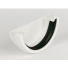 FloPlast  Half Round External Stop End White 112mm