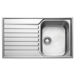 Franke Ascona 1 Bowl Stainless Steel Inset Sink  860mm x 510mm