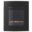 Focal Point Ebony Black Rotary Control Wall-Mounted Gas Flueless Fire 520mm x 620mm