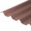 Onduline Easyfix Corrugated Bitumen Roofing Sheets Brown 2000mm x 2.6mm x 820mm 5 Pack