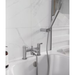 Bristan Elevar Chrome-Plated 129mm Deck Mounted Dual Control Manual Shower Mixer Tap