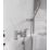 Bristan Elevar Chrome-Plated 129mm Deck Mounted Dual Control Manual Shower Mixer Tap