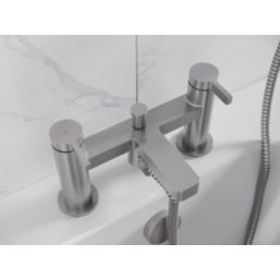 Bristan Elevar Chrome-Plated 129mm Deck Mounted Dual Control Manual Shower Mixer Tap
