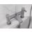 Bristan Elevar Chrome-Plated 129mm Deck Mounted Dual Control Manual Shower Mixer Tap