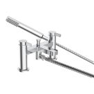 Bristan Elevar Chrome-Plated 129mm Deck Mounted Dual Control Manual Shower Mixer Tap