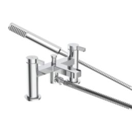 Bristan Elevar Chrome-Plated 129mm Deck Mounted Dual Control Manual Shower Mixer Tap