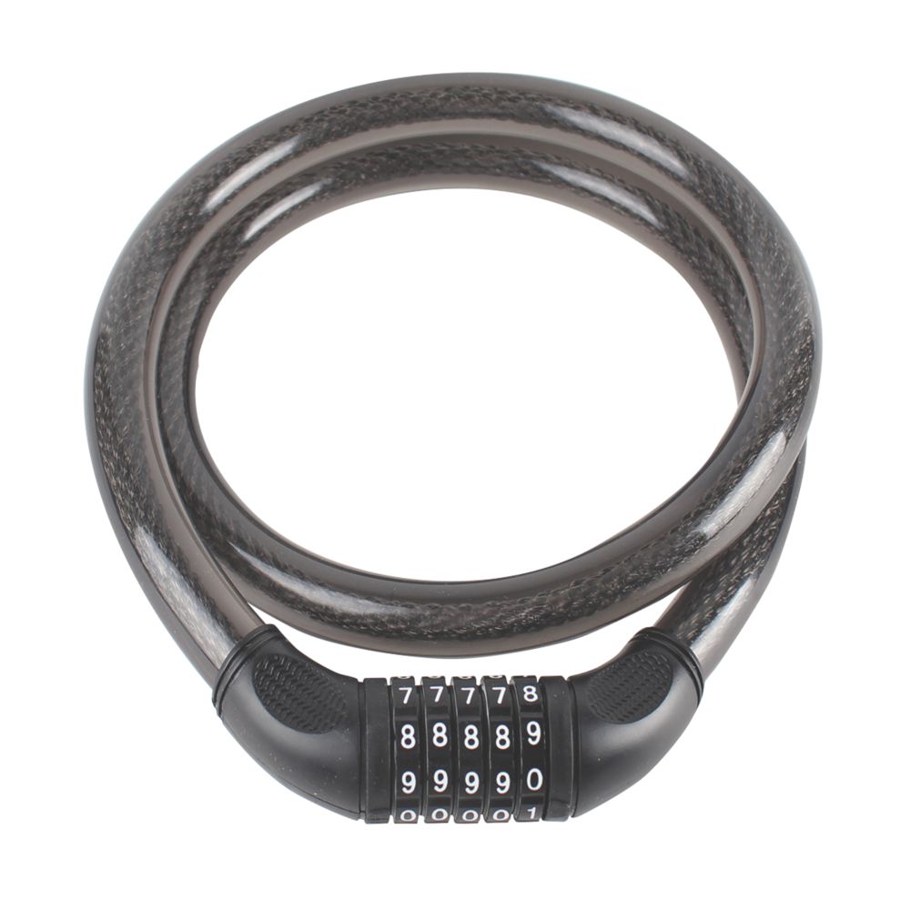 Smith Locke Braided Steel Combination Cable Lock 1200mm x 22mm Screwfix