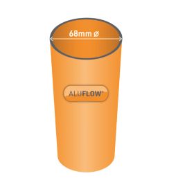 Aluflow  Round Aluminium Downpipe Grey 68mm x 4m