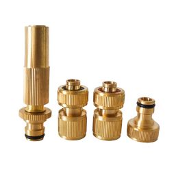 Heavy Duty Solid Brass Hose Nozzle For Car Wash Screw Connector 1