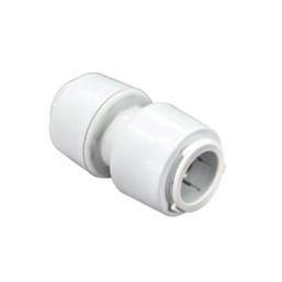 FloPlast FloFit+ Plastic Push-Fit Equal Straight Coupler 28mm