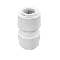 FloPlast FloFit+ Plastic Push-Fit Equal Straight Coupler 28mm