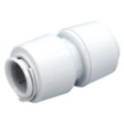 FloPlast FloFit+ Plastic Push-Fit Equal Straight Coupler 28mm