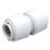FloPlast FloFit+ Plastic Push-Fit Equal Straight Coupler 28mm
