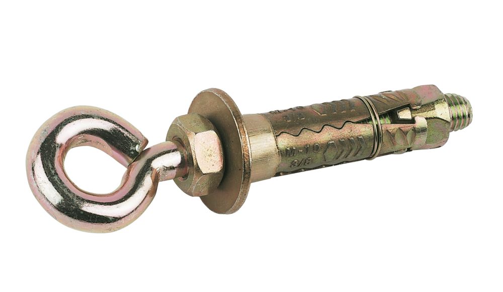 Zinc Plated Eye Bolt with Shield Anchor