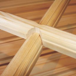 Shire Bradley 8' x 8' (Nominal) Apex Timber Log Cabin