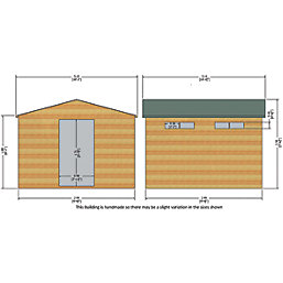 Shire Security 10' x 10' (Nominal) Apex Shiplap T&G Timber Shed