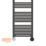 TCP 1250mm x 500mm 3412BTU Black Curved Electric Towel Radiator