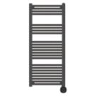 TCP 1250mm x 500mm 3412BTU Black Curved Electric Towel Radiator