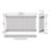 Flomasta 600mm x 1190mm 5160BTU Anthracite Horizontal 3 Column Radiator