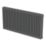 Flomasta 600mm x 1190mm 5160BTU Anthracite Horizontal 3 Column Radiator