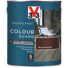 V33 Colour Guard 2.5Ltr Medium Brown Anti Slip Decking Paint