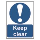 Essentials  "Keep Clear" Sign 200mm x 150mm