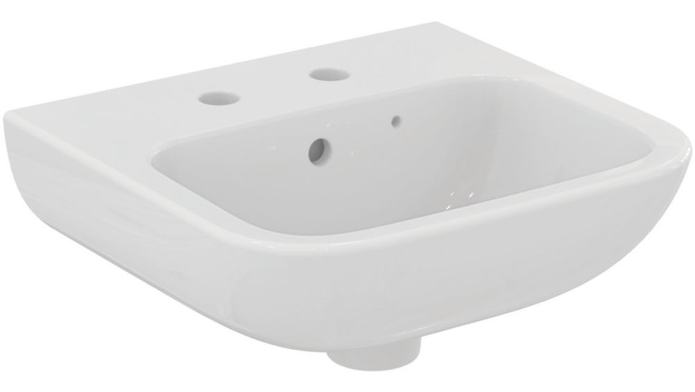 Armitage Shanks Portman 21 Hand Rinse Washbasin with Overflow 2 Tap Holes 400mm