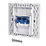 Labgear  1-Gang Double Fibre Socket White with White Inserts