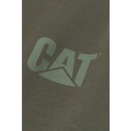 CAT Trademark Hoodie  Sweat Shirt Green Medium 38-40" Chest