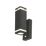 4lite Marinus Square Outdoor Up & Down Wall Light With PIR Sensor Anthracite