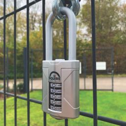 Squire Vulcan Combi 60/2.5 Water-Resistant Long Shackle Combination  Padlock Blue 60mm
