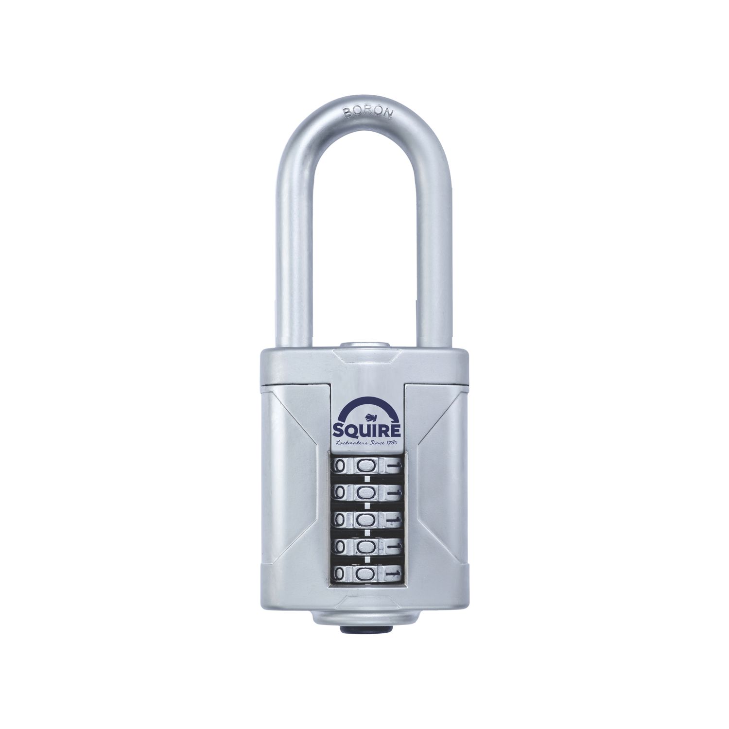 Squire Vulcan Combi 60/2.5 Water-Resistant Long Shackle Combination Padlock Blue 60mm (793PU)