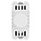 British General Nexus Grid 2-Way LED Grid Dimmer Switch White with Colour-Matched Inserts