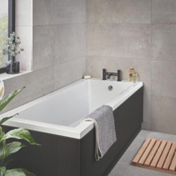 Hansgrohe Vernis Blend Matt Black 123mm Deck Mounted Lever 2 Tap Holes Bath Mixer Tap